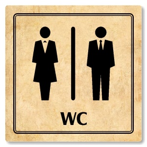 WC společné, 100x100mm, pergamen, Utah